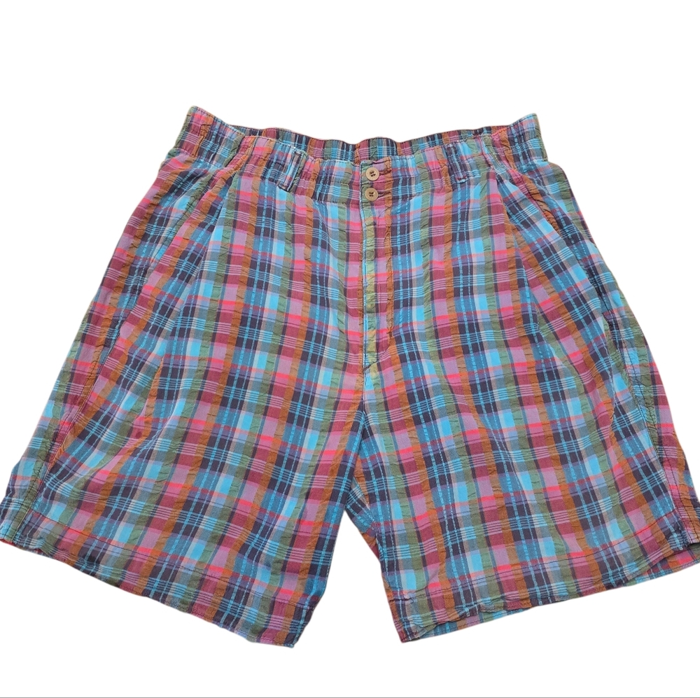 Dockers Vintage Men's Multicolor Plaid Shorts